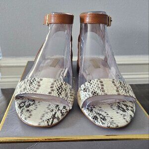 [New with Box] Louise et Cie Women Sandals, Alessa, Snake Print, Size 8